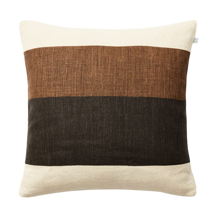 Kumar kussenhoes 50x50 cm - Taupe-Dark Brown - Chhatwal & Jonsson