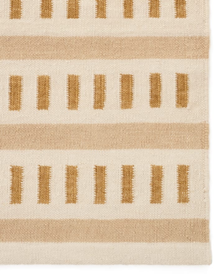 Ladakh wollen mat, Off white-beige-masala yellow, 180x270 cm Chhatwal & Jonsson