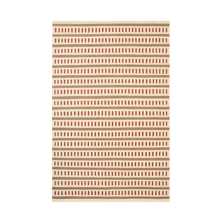 Ladakh wollen mat - Off white-beige-rust, 230x320 cm - Chhatwal & Jonsson