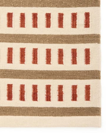 Ladakh wollen mat - Off white-beige-rust, 230x320 cm - Chhatwal & Jonsson