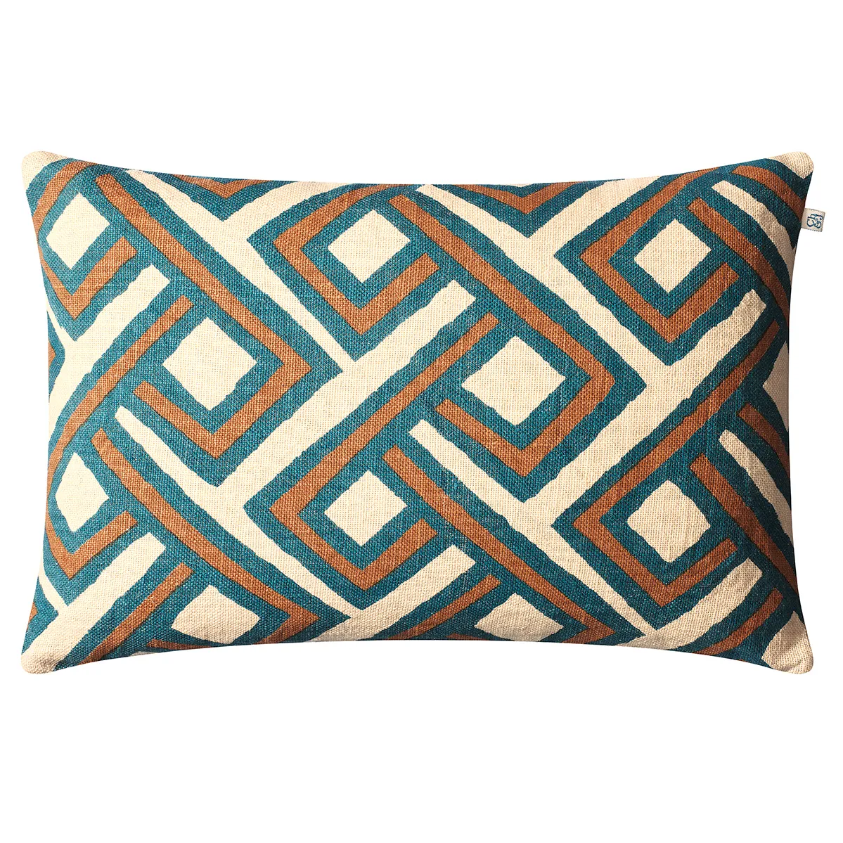 Lanka kussenhoes 40x60 cm, Palace blue-taupe Chhatwal & Jonsson