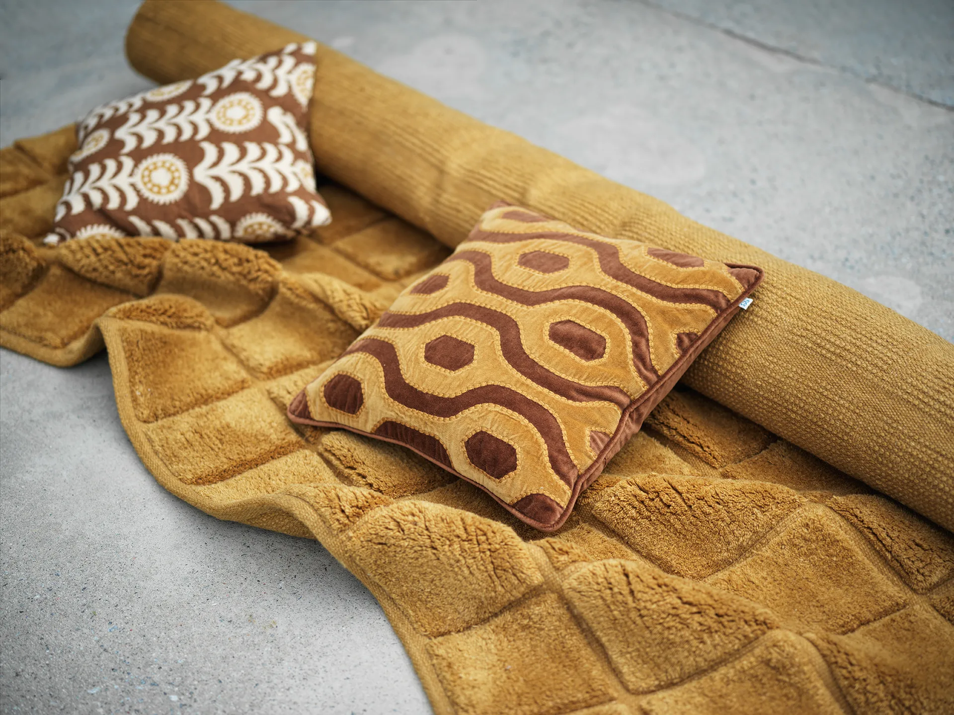 Loha vloerkleed 177x239 cm, Masala yellow Chhatwal & Jonsson