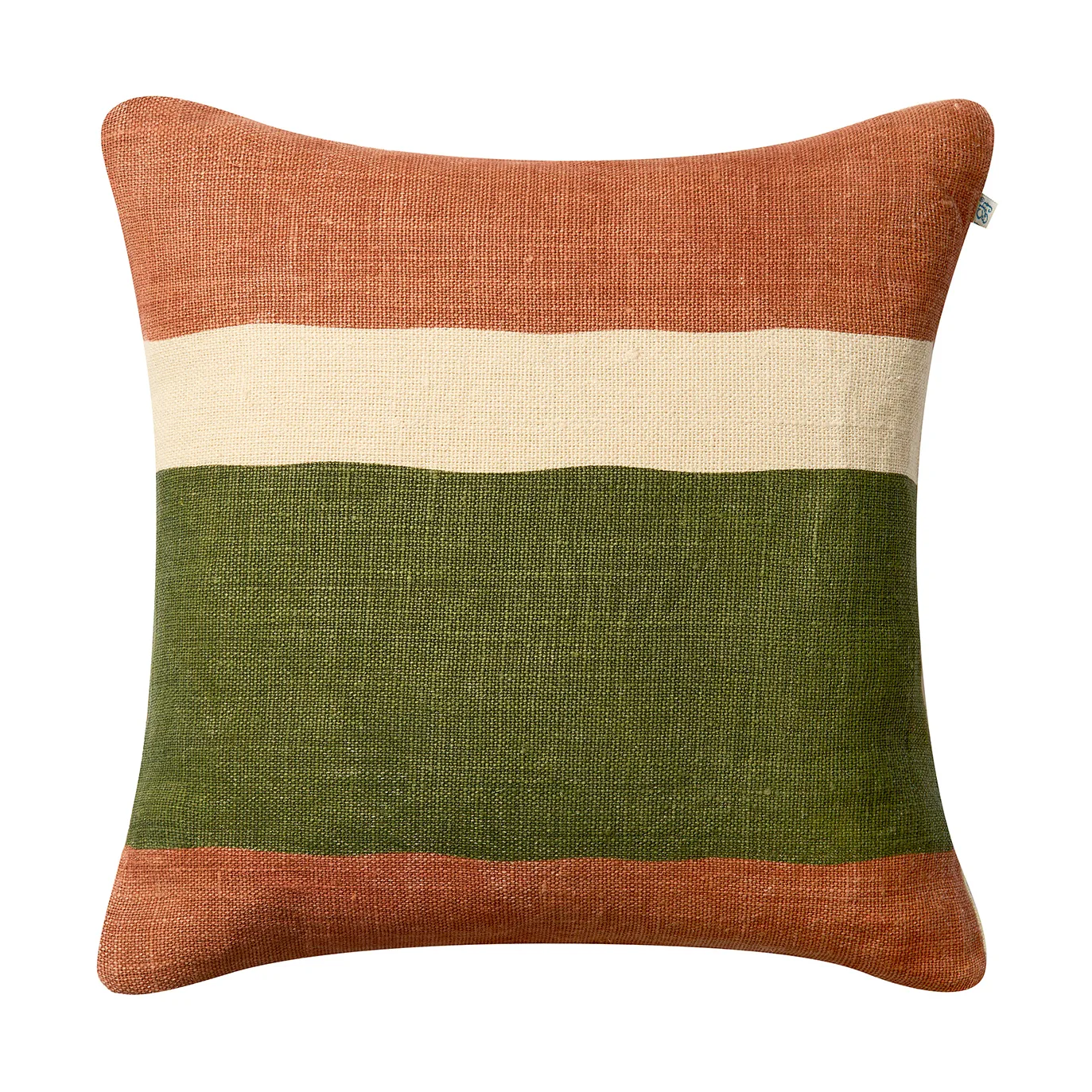 Manali kussenhoes 50x50 cm, Apricot orange-cactus green Chhatwal & Jonsson