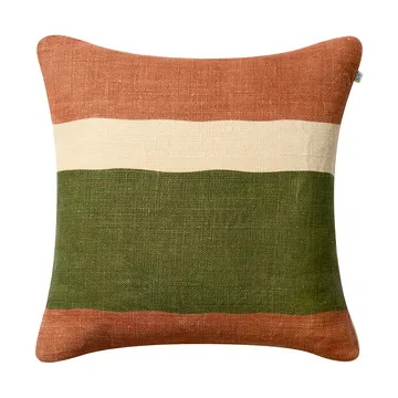 Manali kussenhoes 50x50 cm - Apricot orange-cactus green - Chhatwal & Jonsson