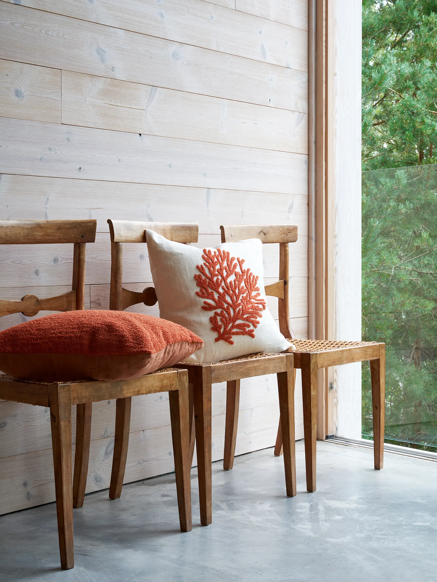 Mani kussenhoes 50x50 cm, Apricot orange Chhatwal & Jonsson