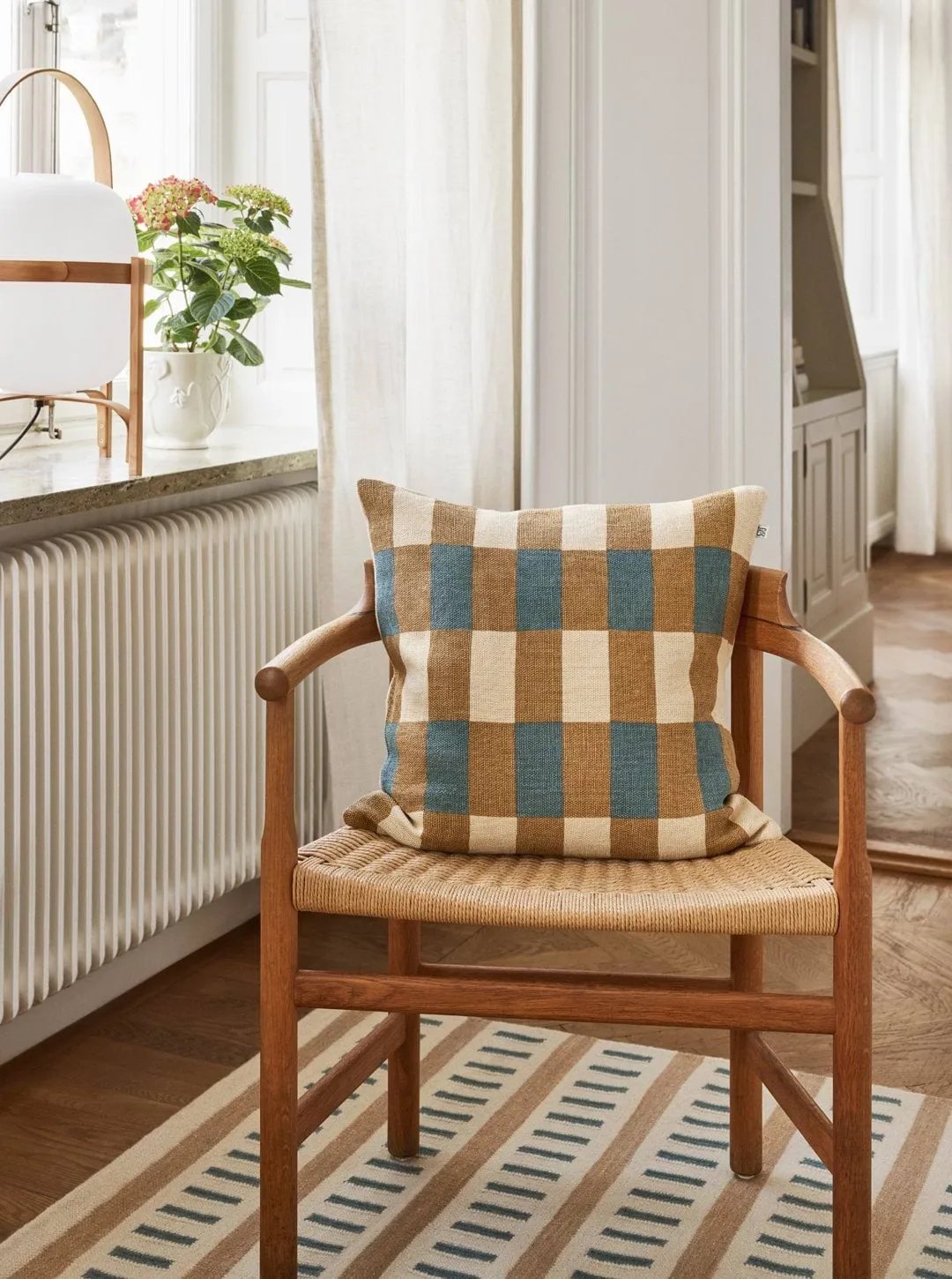 Marari kussenhoes, Khaki-Heaven Blue, 50x50 cm Chhatwal & Jonsson
