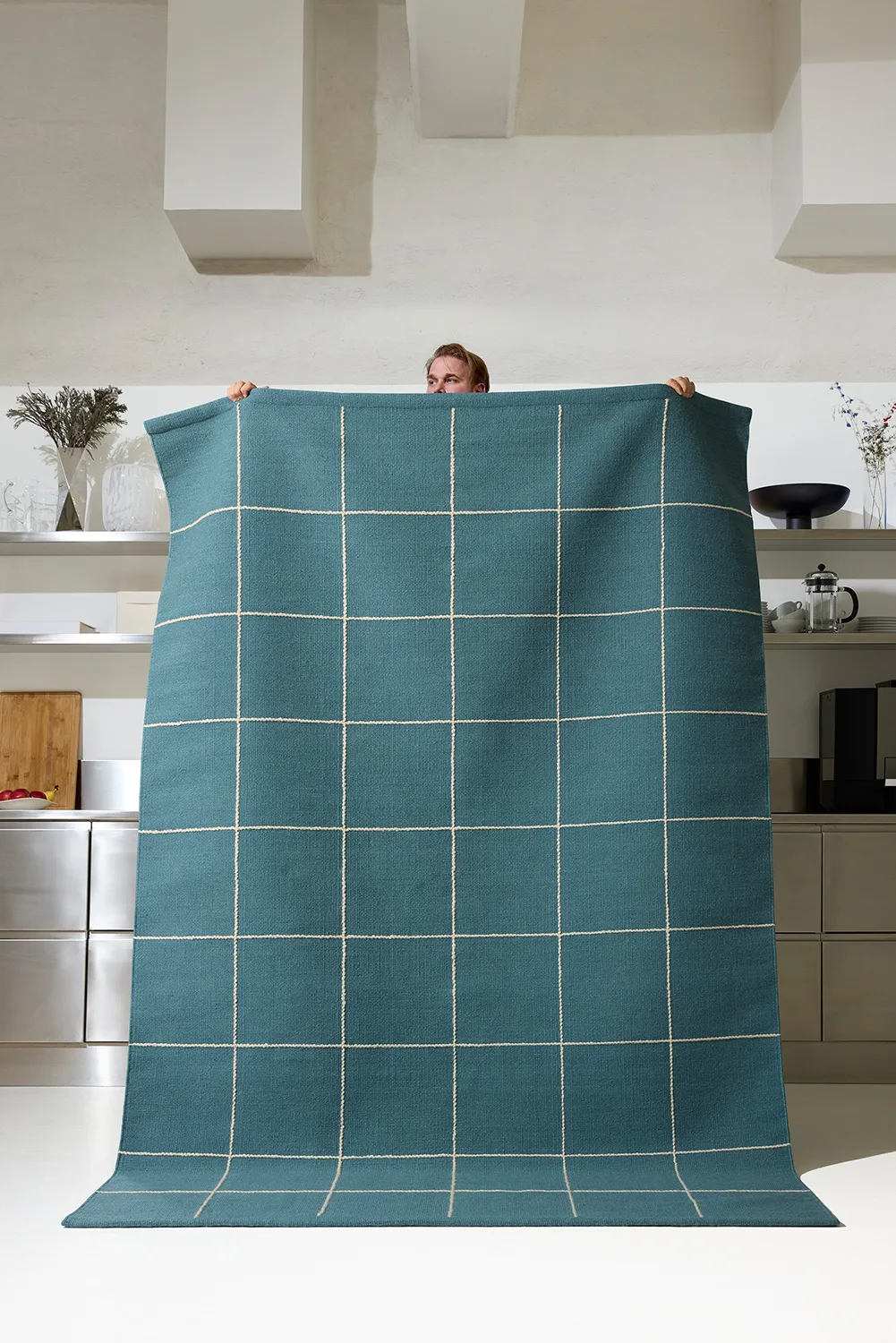 Milan vloerkleed, Heaven blue-off white, 230x320 cm Chhatwal & Jonsson