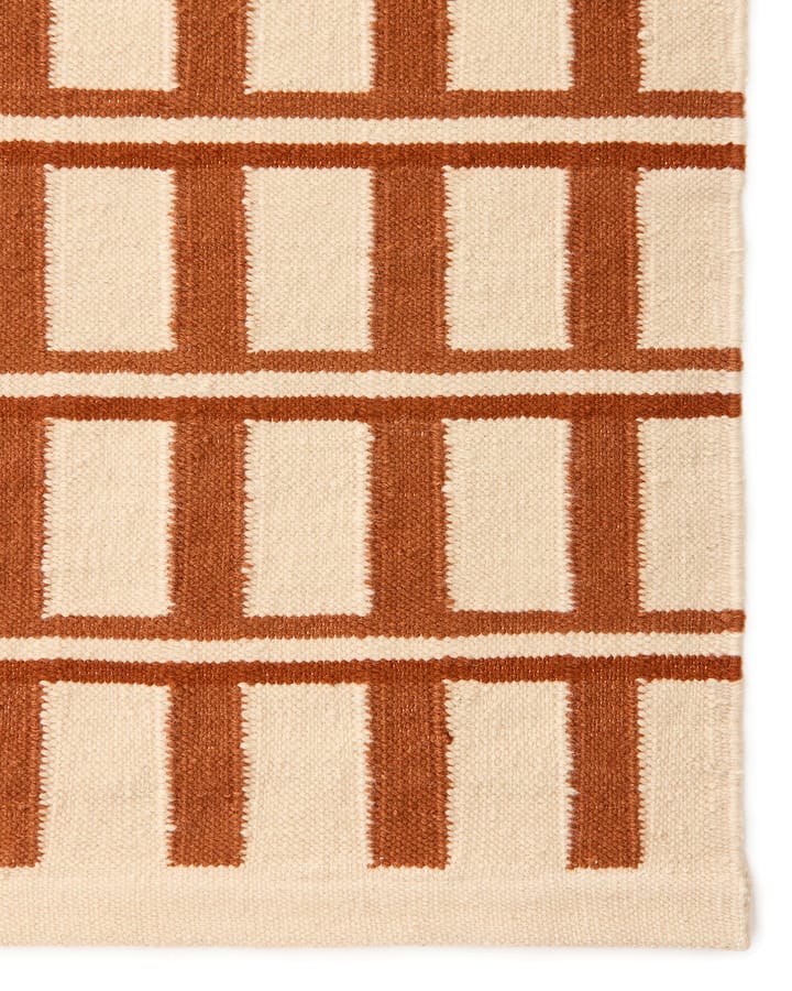 Mysore wollen mat, Beige-apricot orange, 180x270cm Chhatwal & Jonsson
