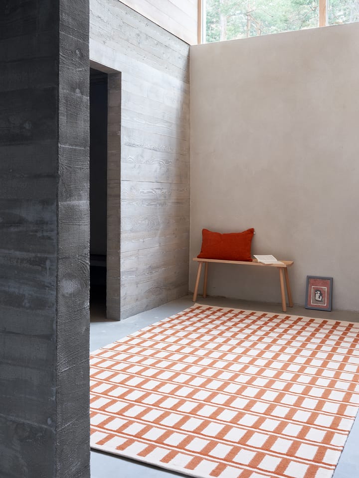 Mysore wollen mat, Beige-apricot orange, 180x270cm Chhatwal & Jonsson
