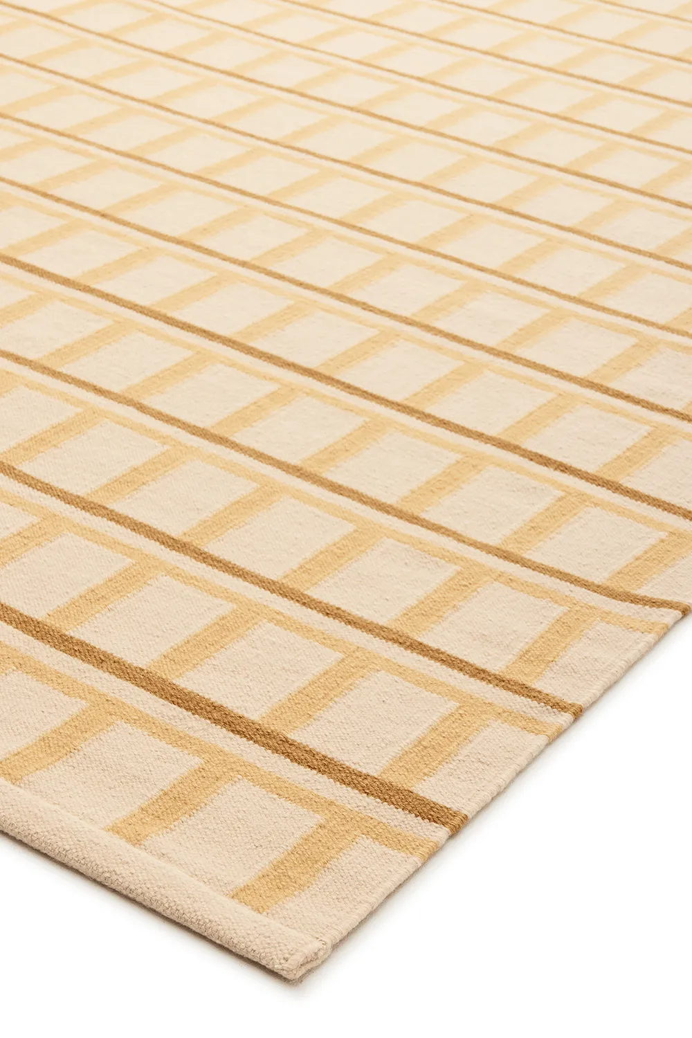 Mysore wollen mat, Off white-Masala Yellow-yellow, 180x270 cm Chhatwal & Jonsson