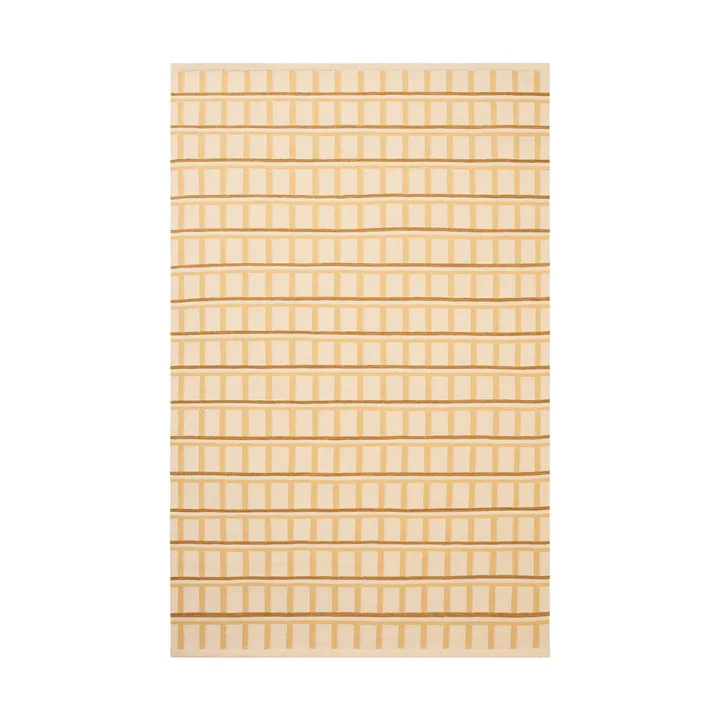 Mysore wollen mat - Off White-Masala Yellow-Yellow, 230x320 cm - Chhatwal & Jonsson