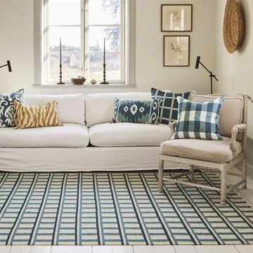 Mysore wollen vloerkleed 180x270 cm - Off white-heaven blue - Chhatwal & Jonsson