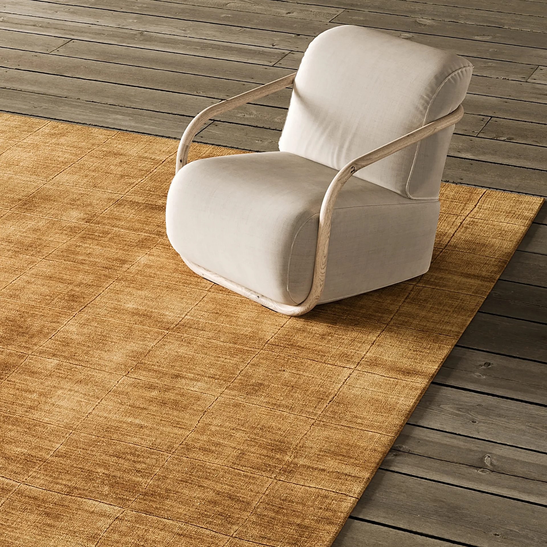 Nari wollen vloerkleed 170x240 cm, Masala yellow Chhatwal & Jonsson