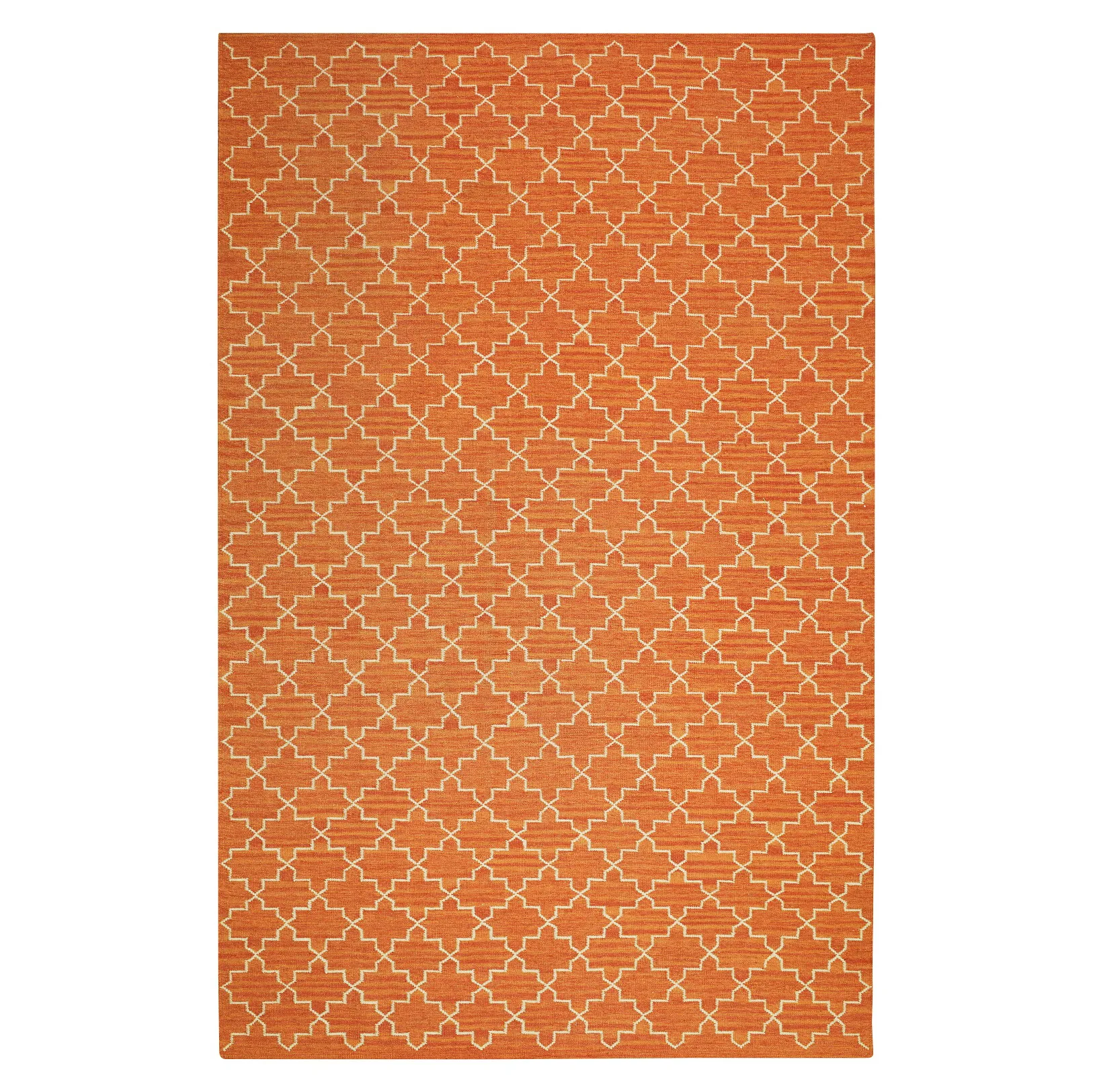 New Geometric vloerkleed, 180x272 cm, Gemêleerd oranje-gebroken wit Chhatwal & Jonsson