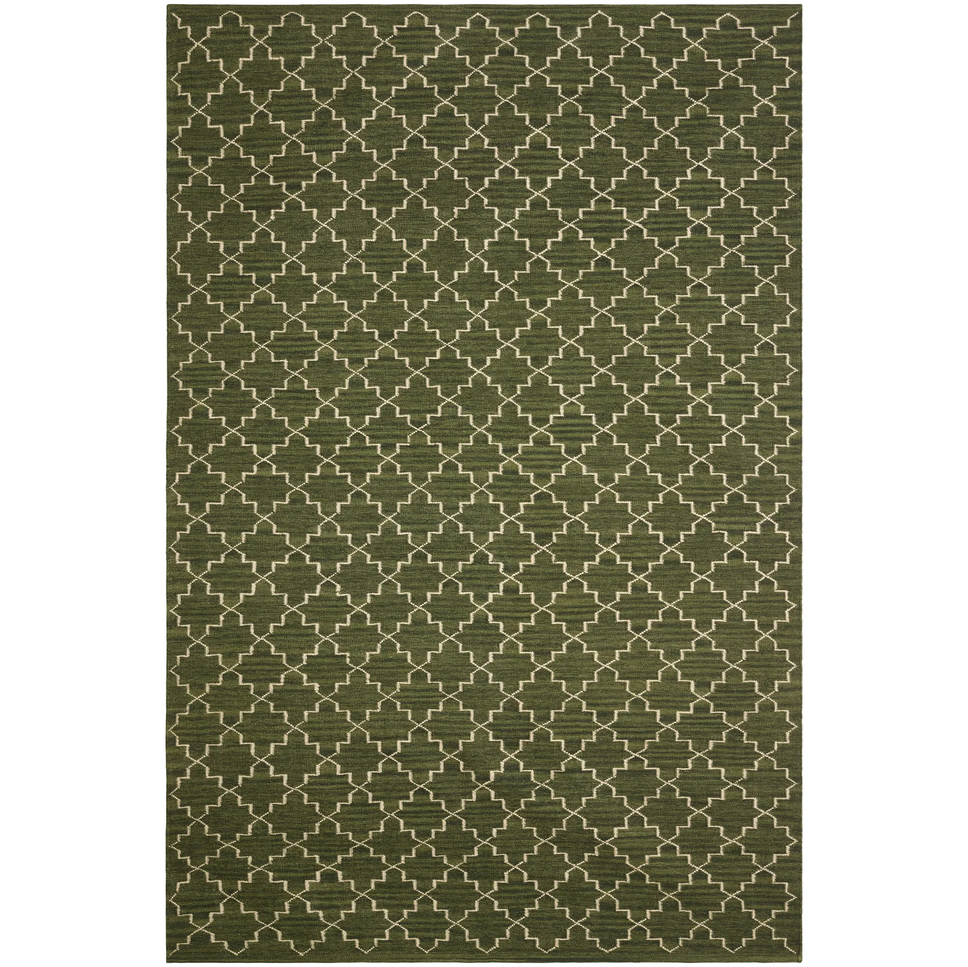New Geometric vloerkleed 234x323 cm, Green melange-off white Chhatwal & Jonsson