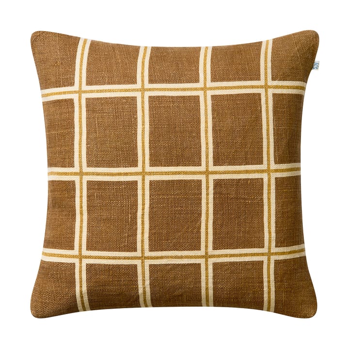 Raha kussenhoes 50x50 cm - Taupe-masala yellow - Chhatwal & Jonsson
