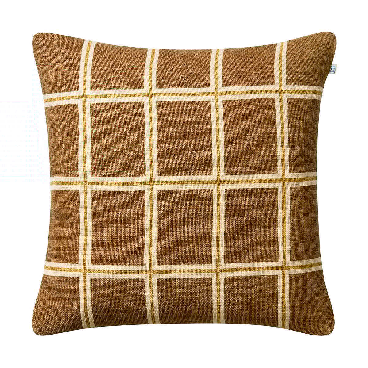 Chhatwal & Jonsson Raha kussenhoes 50x50 cm Taupe-masala yellow