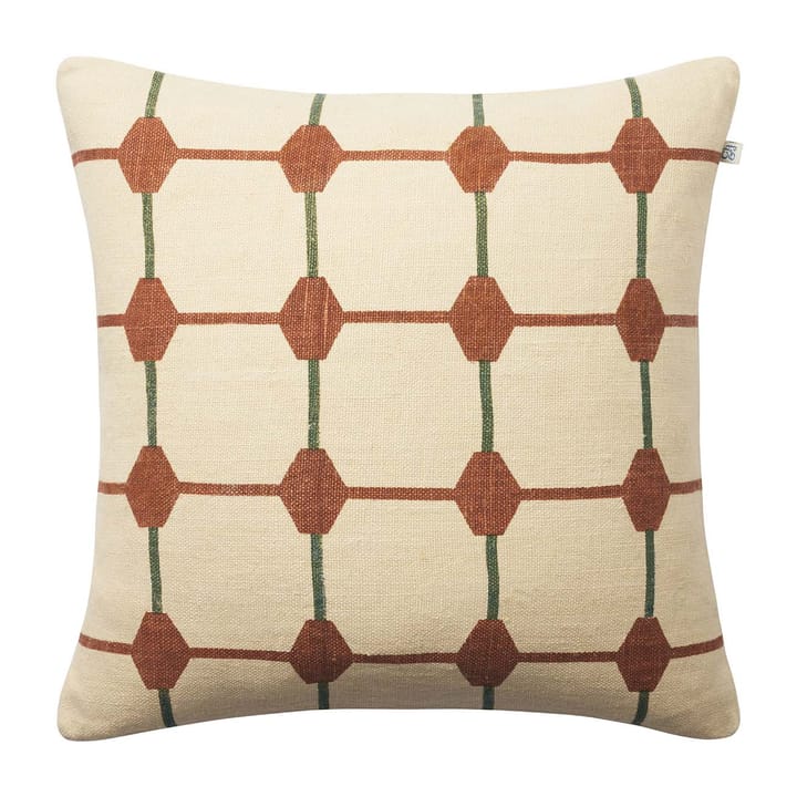 Rakhi kussenhoes 50x50 cm, Terracotta-cactus green Chhatwal & Jonsson