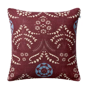 Rani kussenhoes 50x50 cm - Ruby-dusty blue - Chhatwal & Jonsson