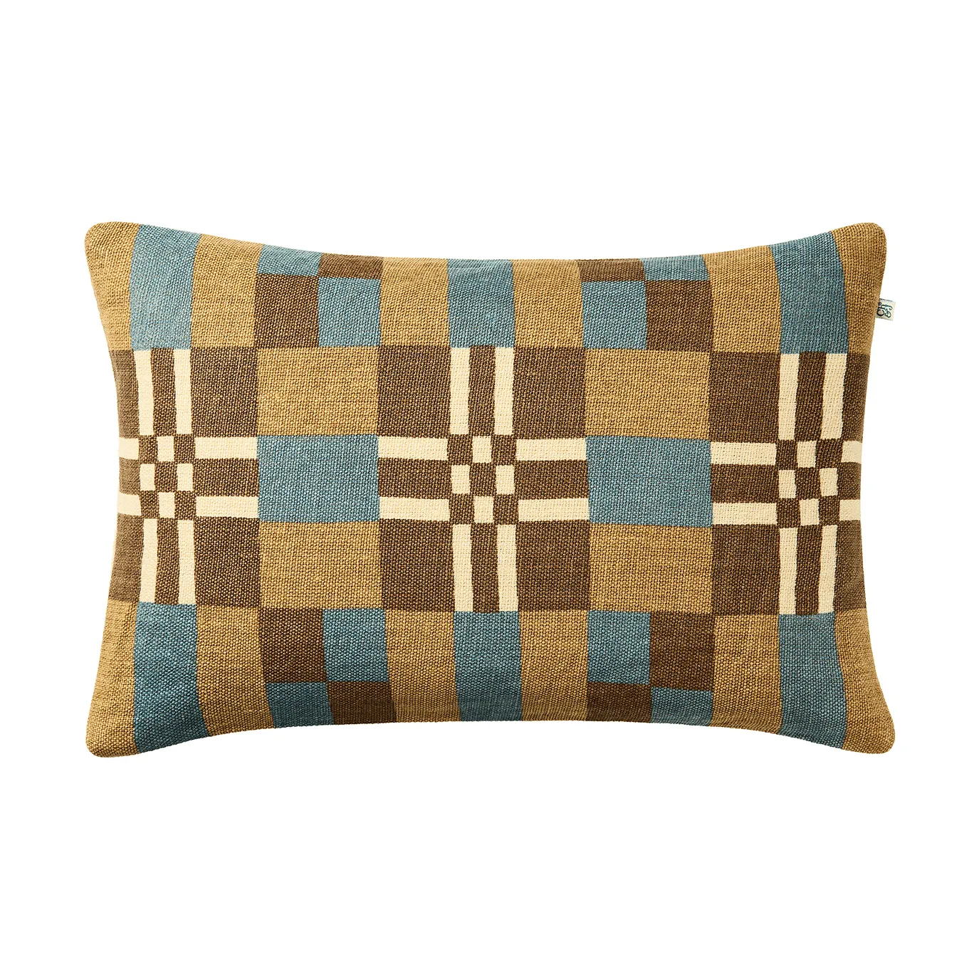 Ravi kussenhoes, Khaki-Heaven Blue-Taupe, 40x60 cm Chhatwal & Jonsson