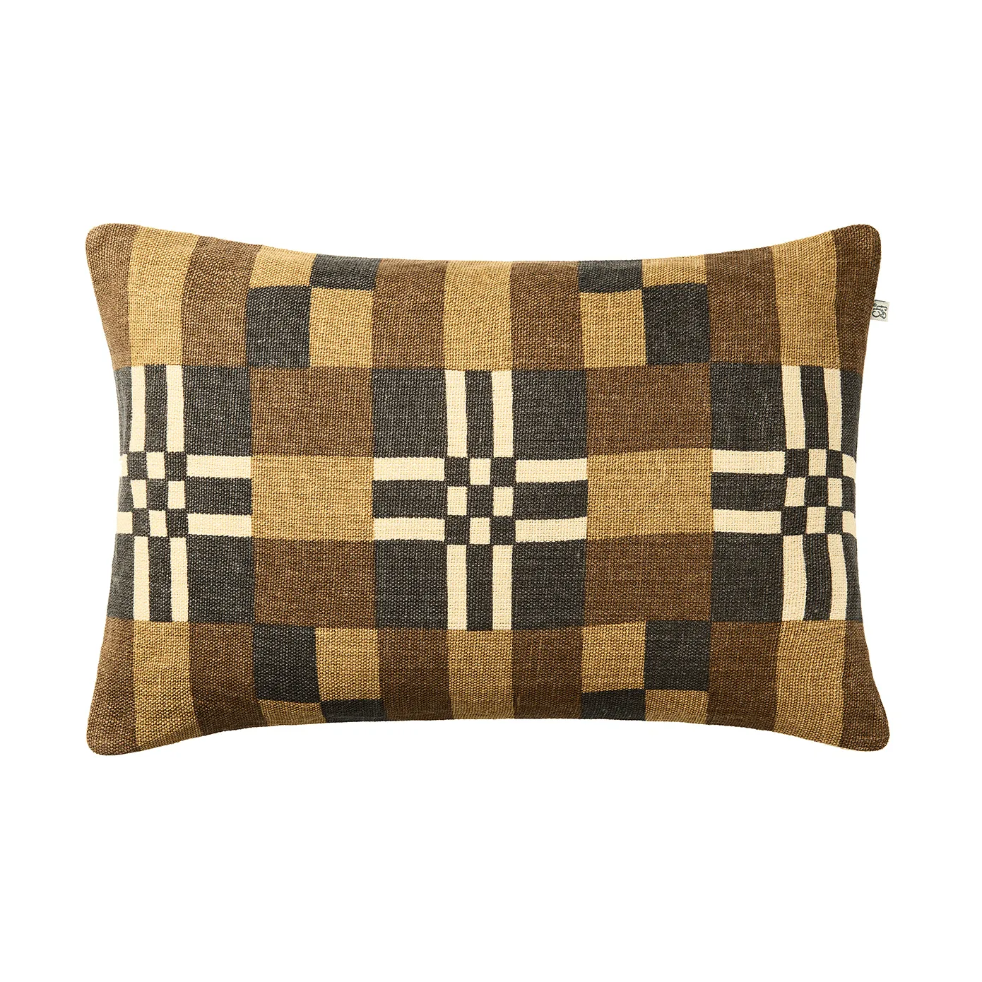 Ravi kussenhoes, Taupe-Khaki-Dark Brown, 40x60 cm Chhatwal & Jonsson