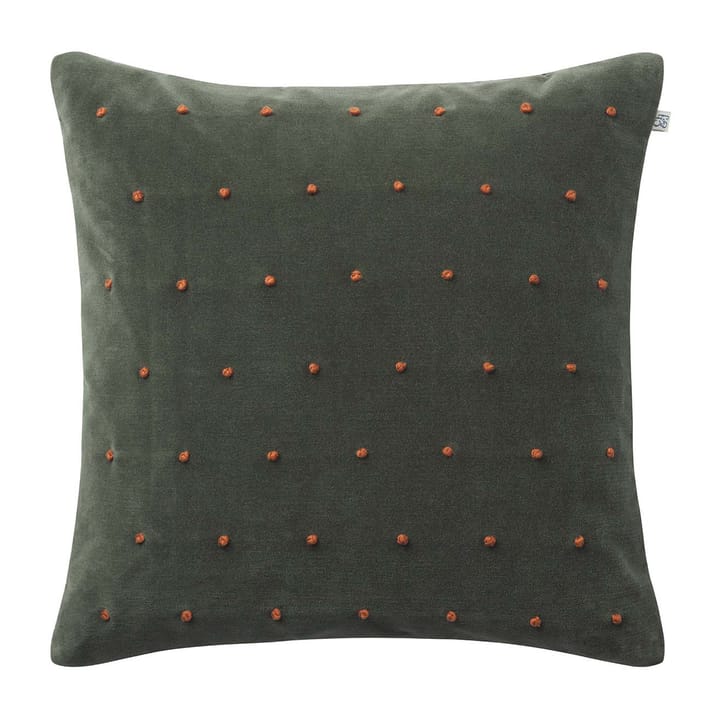 Roma kussenhoes 50x50 cm - Forest green-terracotta - Chhatwal & Jonsson