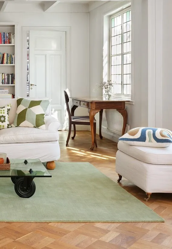 Sana wollen vloerkleed, Sage, 250x350 cm Chhatwal & Jonsson