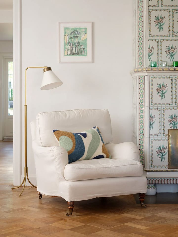 Sanskriti kussenhoes 40x60 cm, Heaven blue-offwhite-sand-aqua Chhatwal & Jonsson