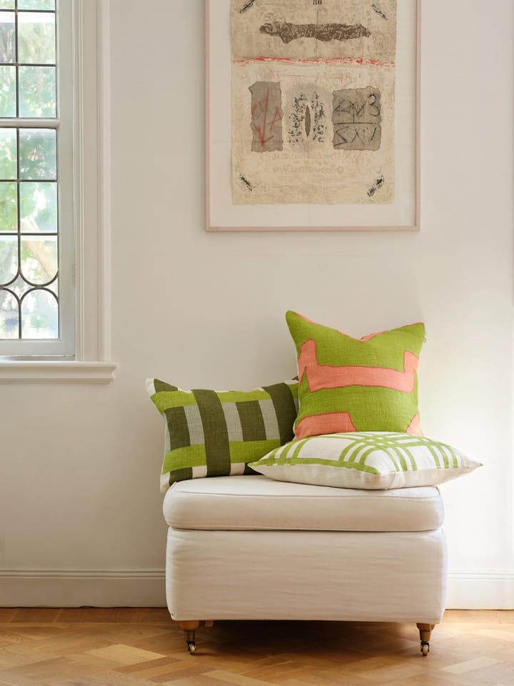 Sikkim kussenhoes 50x50 cm, Rose-lime Chhatwal & Jonsson
