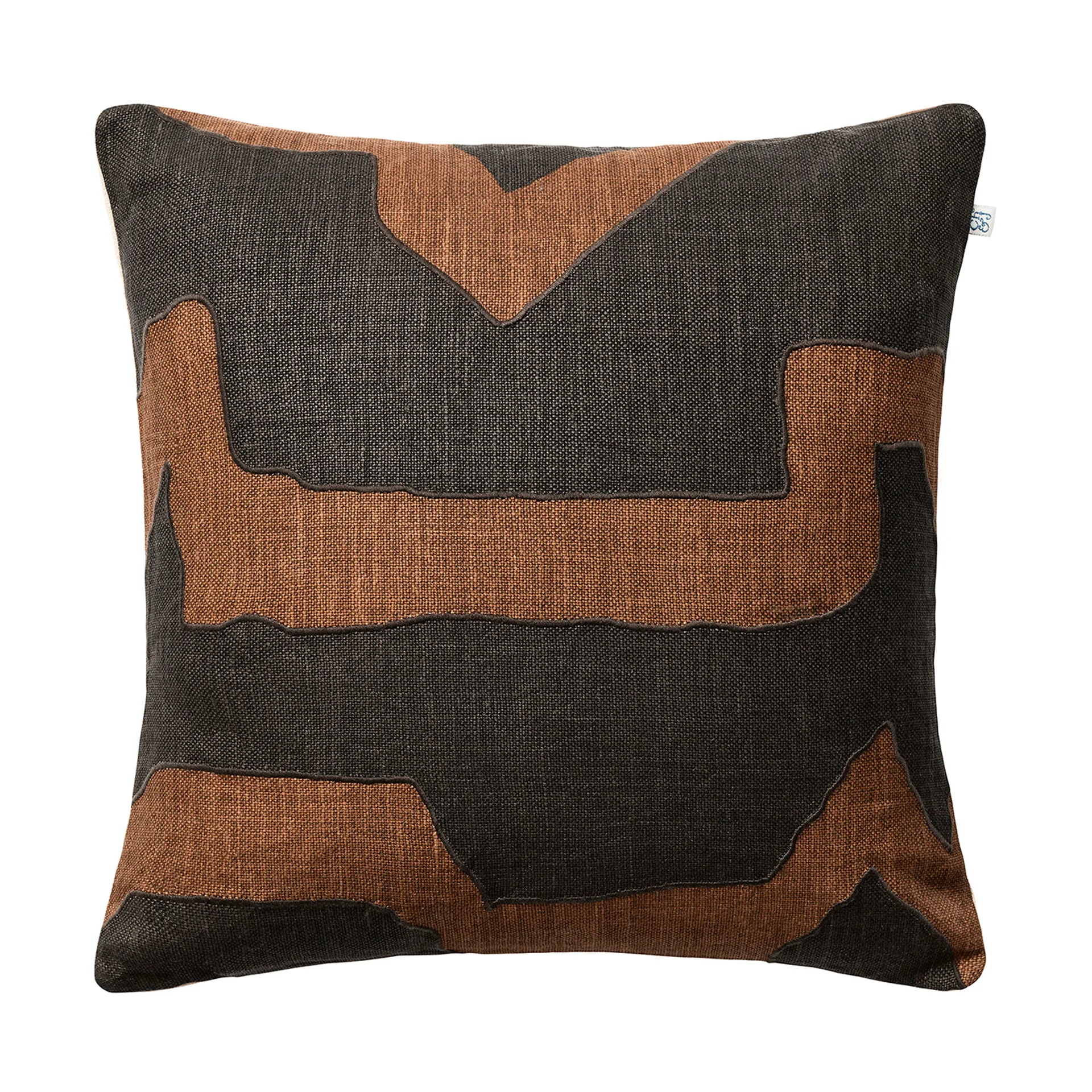 Sikkim kussenhoes 50x50 cm, Taupe-Dark Brown Chhatwal & Jonsson