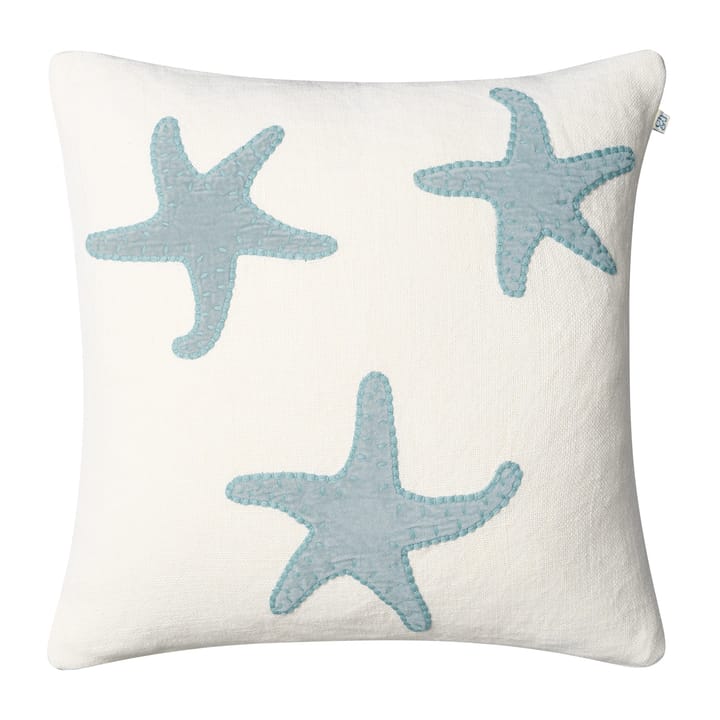 Star Fish kussenhoes 50x50 cm - Off white-aqua - Chhatwal & Jonsson