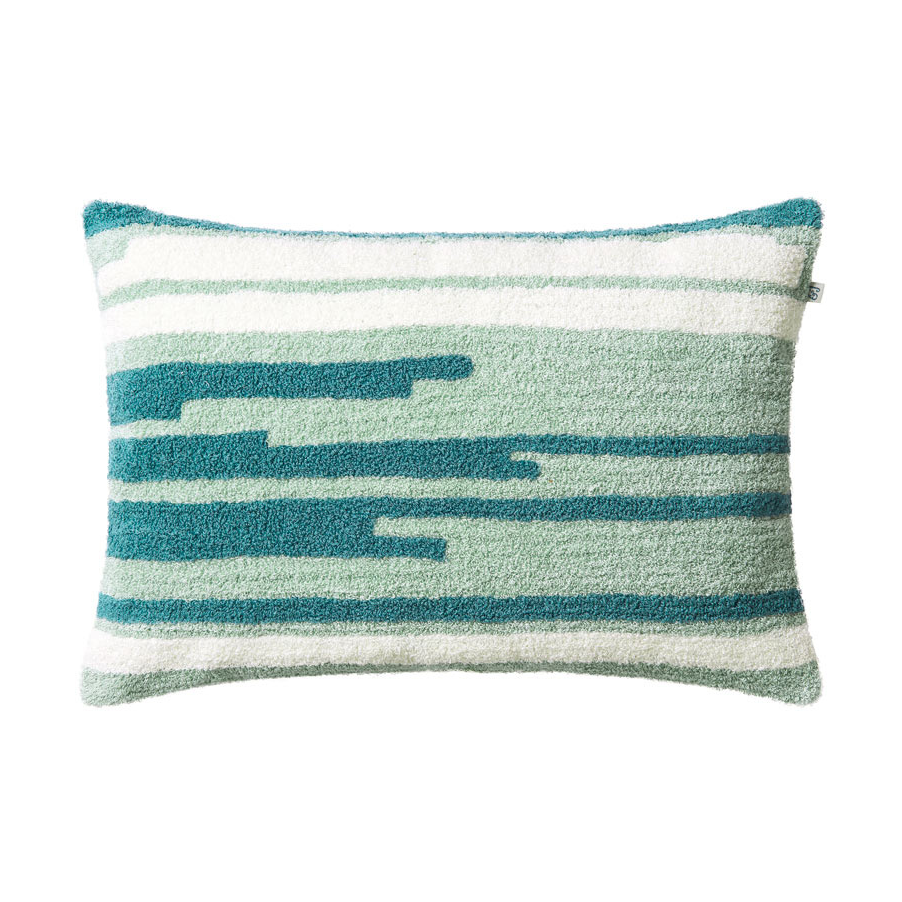 Chhatwal & Jonsson Stripe Asis kussenhoes 40x60 cm Heaven blue-aqua-off white