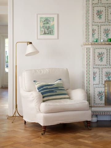 Stripe Asis kussenhoes 40x60 cm - Heaven blue-aqua-off white - Chhatwal & Jonsson