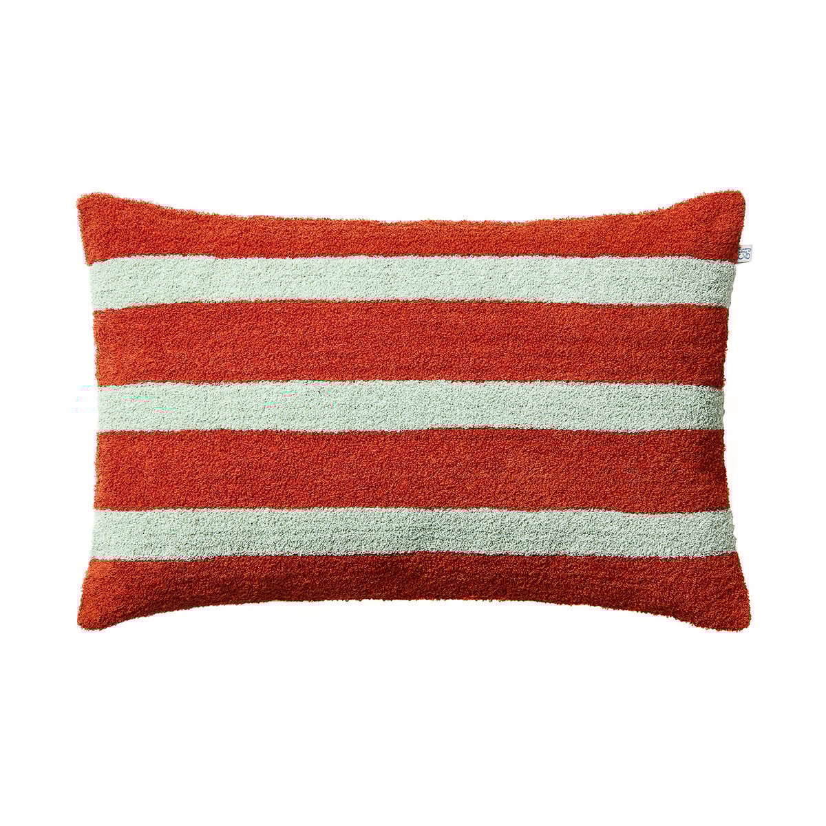 Chhatwal & Jonsson Stripe linnen boucle kussensloop 40x60 cm Apricot orange-aqua