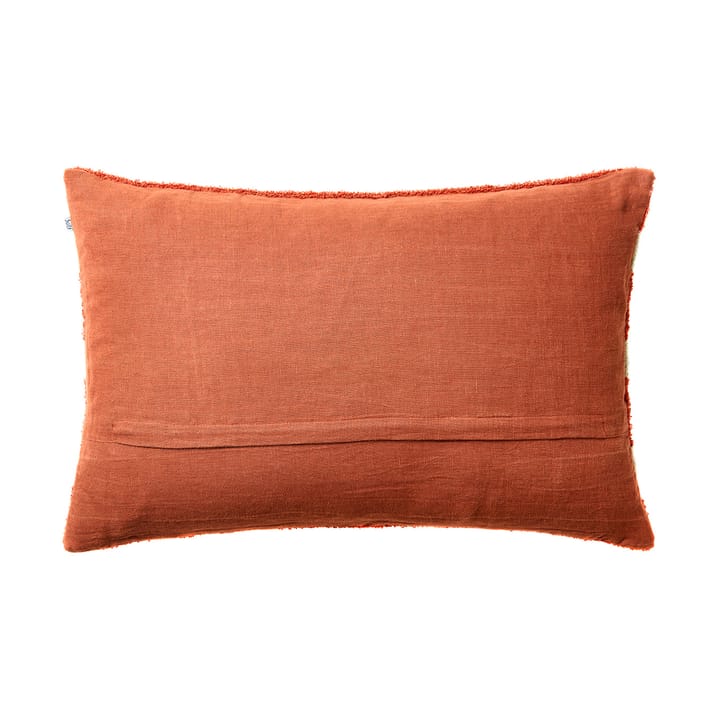 Stripe linnen boucle kussensloop 40x60 cm, Apricot orange-aqua Chhatwal & Jonsson