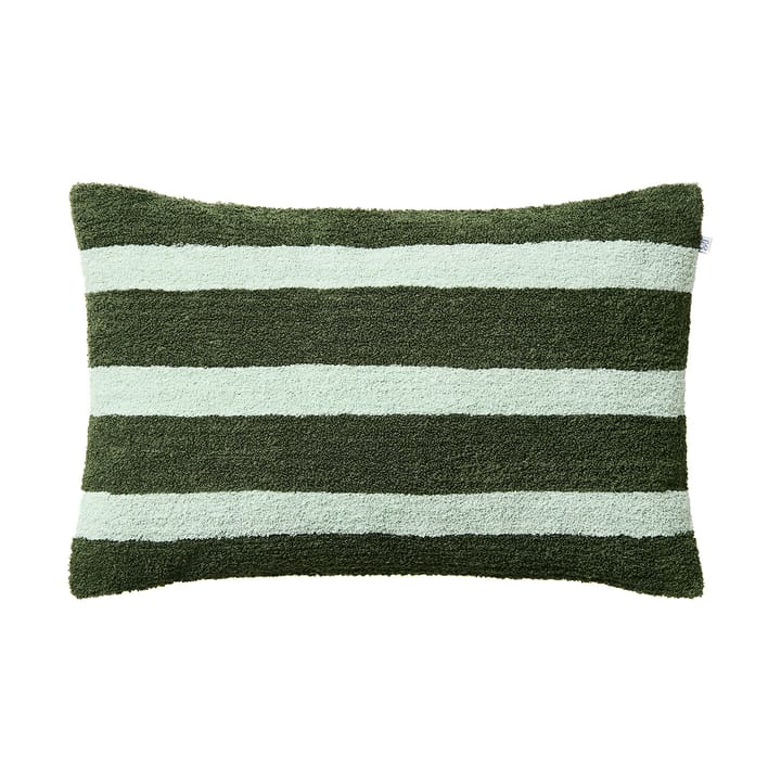 Stripe linnen boucle kussensloop 40x60 cm - Cactus green-aqua - Chhatwal & Jonsson