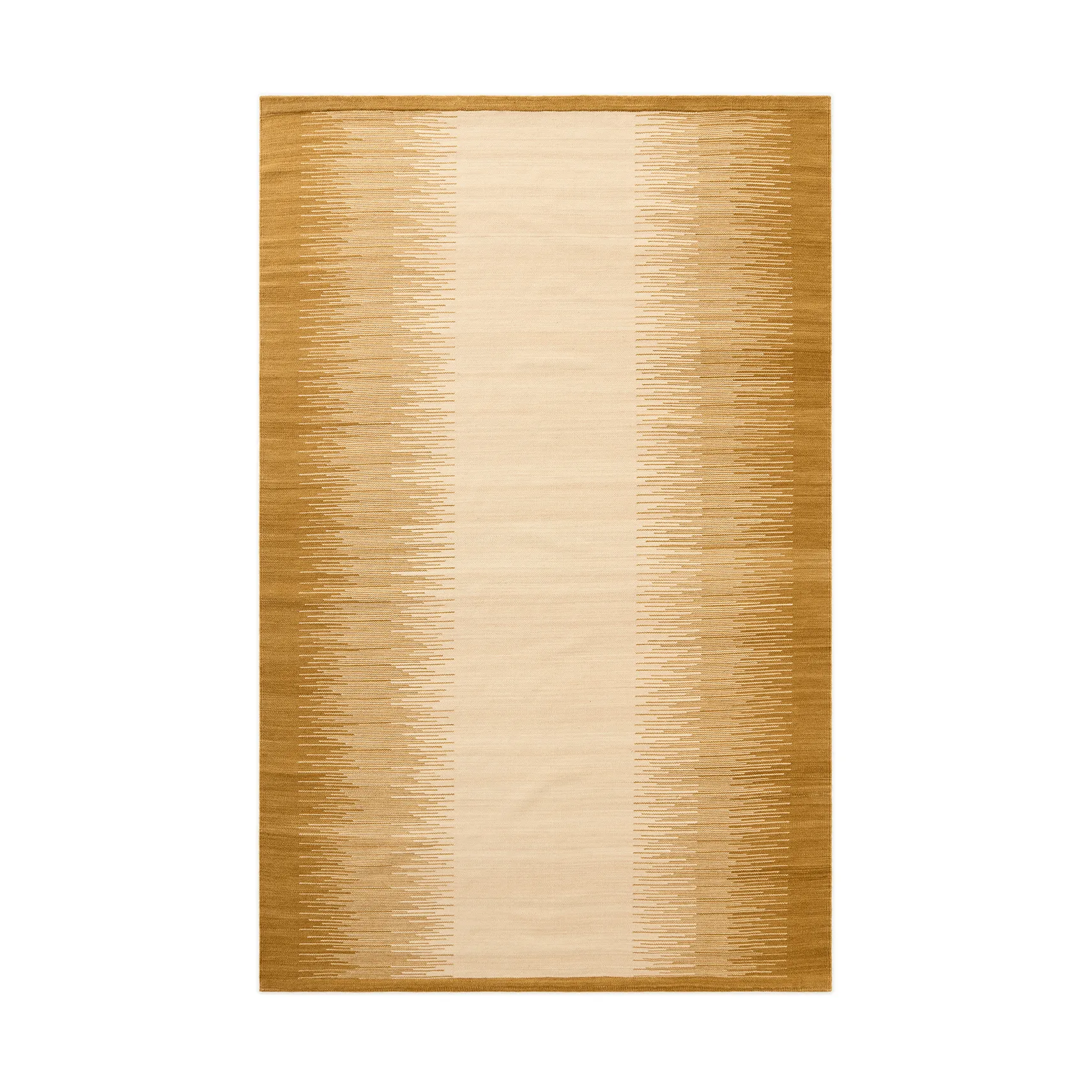Tapti wollen mat, Masala Yellow-Off White, 320x230 cm Chhatwal & Jonsson