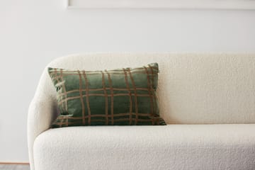 Tattersall kussenhoes 40x60 cm - Forest green-cognac - Chhatwal & Jonsson