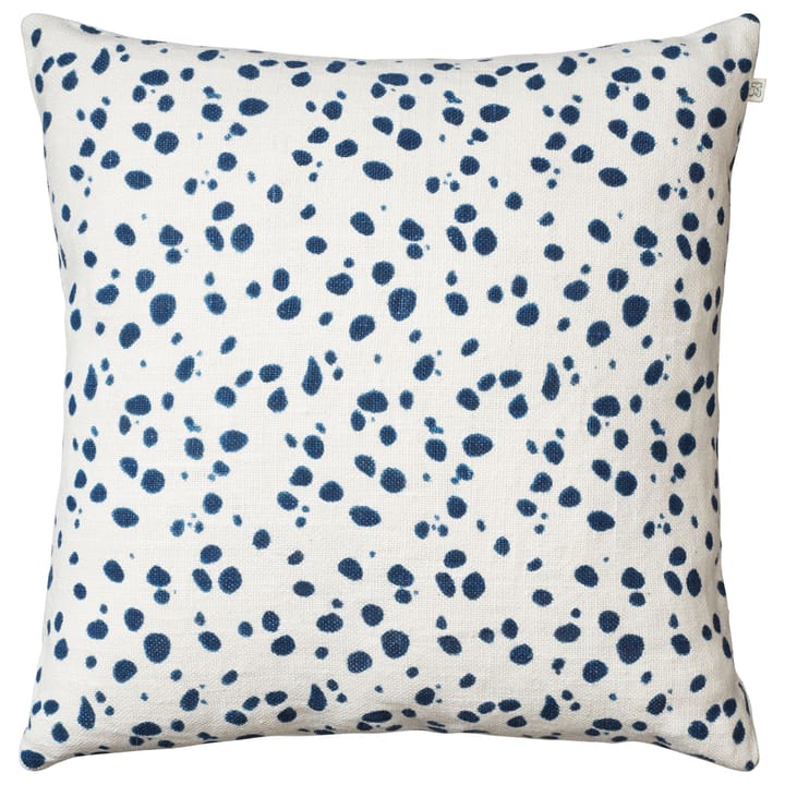 Tiger Dot kussenhoes, 50x50 cm - Wit-blauw - Chhatwal & Jonsson