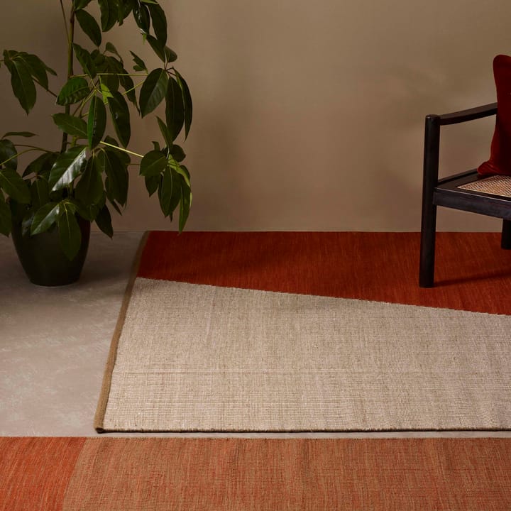 Una wollen vloerkleed 180x270 cm, Rust-beige-off white Chhatwal & Jonsson