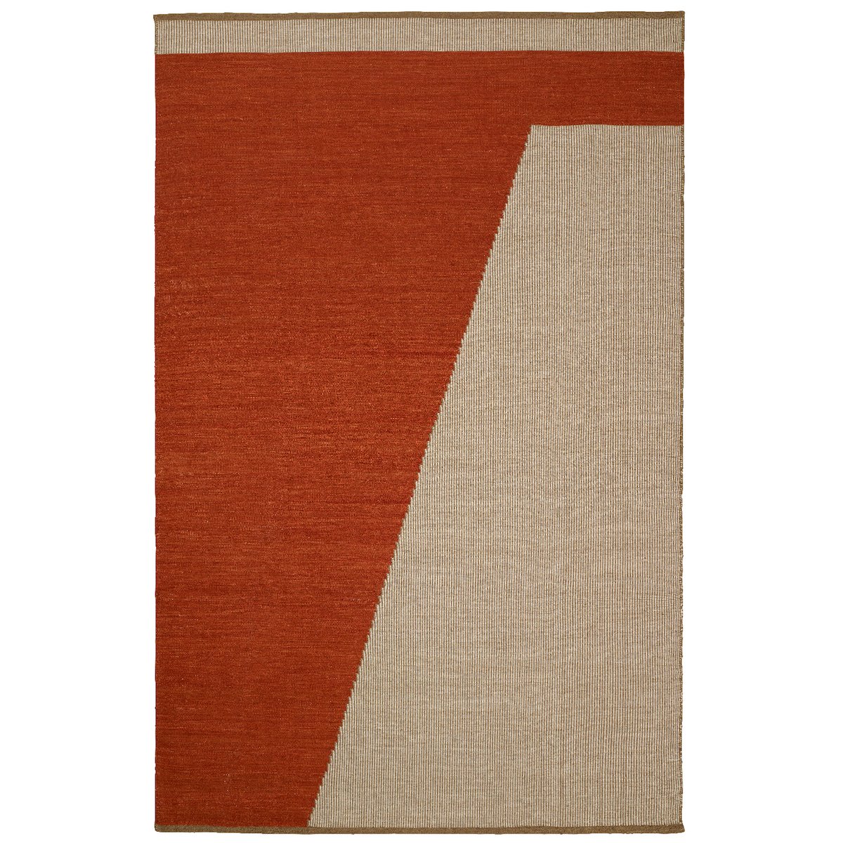 Chhatwal & Jonsson Una wollen vloerkleed 230x320 cm Rust-beige-off white