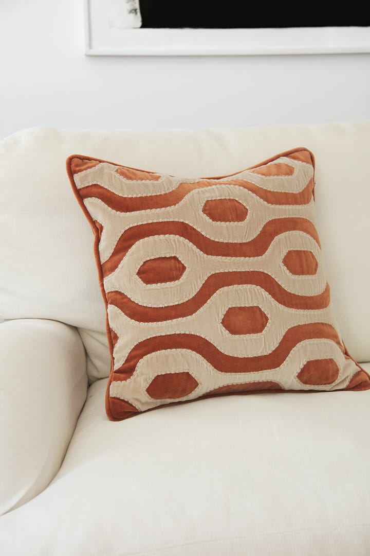 Varanasi kussenhoes 50x50 cm, Terracotta-tan Chhatwal & Jonsson