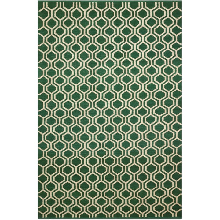 Varanasi vloerkleed 234x323 cm - Groen-gebroken wit - Chhatwal & Jonsson