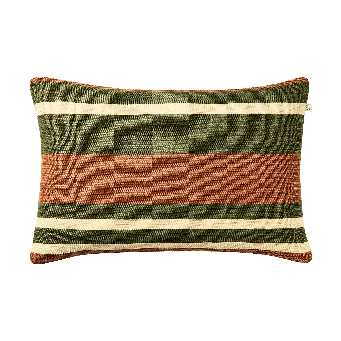 Vera kussenhoes, Apricot Orange-Cactus Green, 40x60 cm Chhatwal & Jonsson