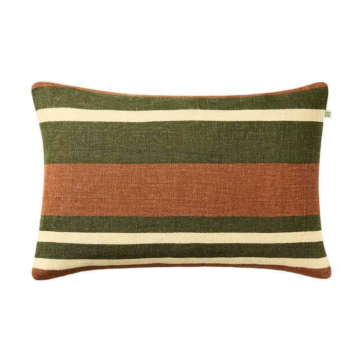 Vera kussenhoes - Apricot Orange-Cactus Green, 40x60 cm - Chhatwal & Jonsson
