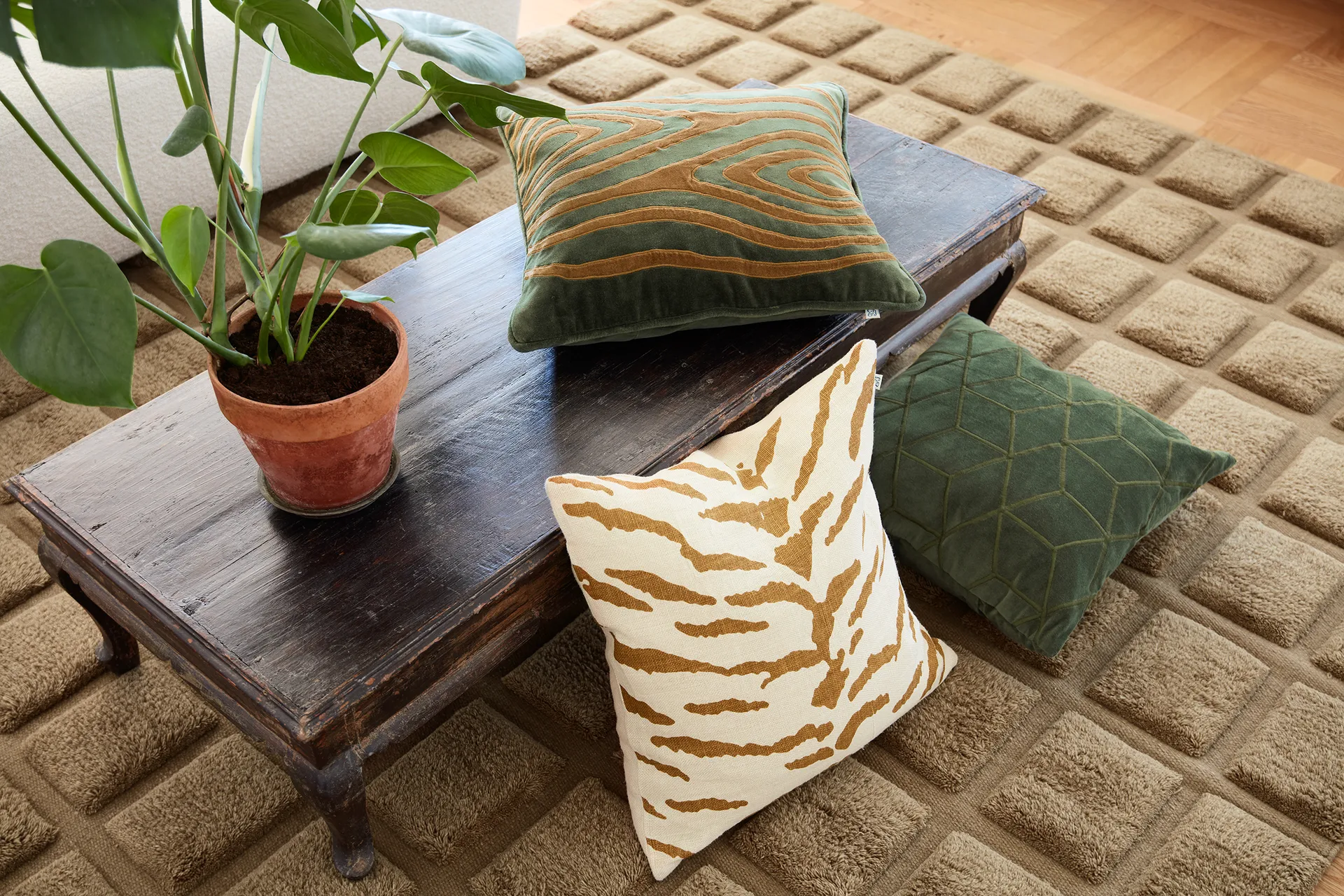 Vir kussenhoes 50x50 cm, Forest green Chhatwal & Jonsson