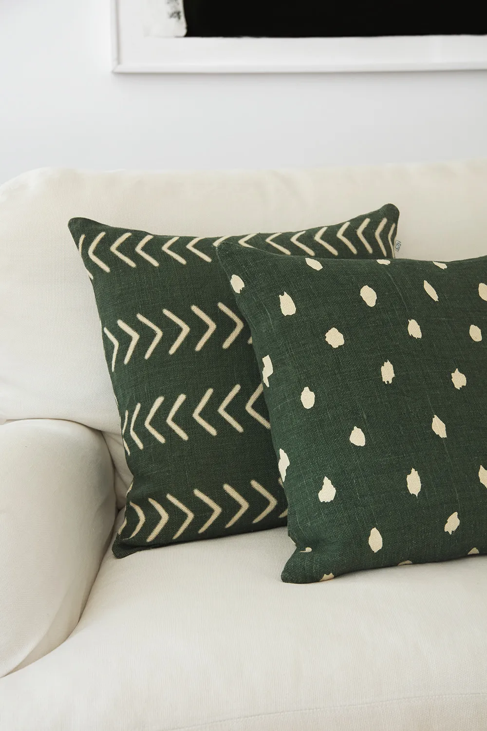 Yash reverse kussenhoes 50x50 cm, Green base Chhatwal & Jonsson
