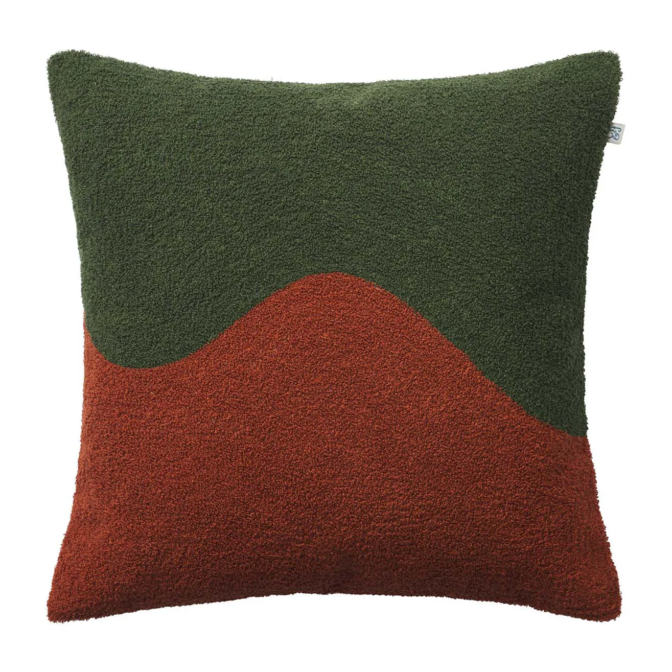 Yogi kussenhoes 50x50 cm, Forest green-terracotta Chhatwal & Jonsson