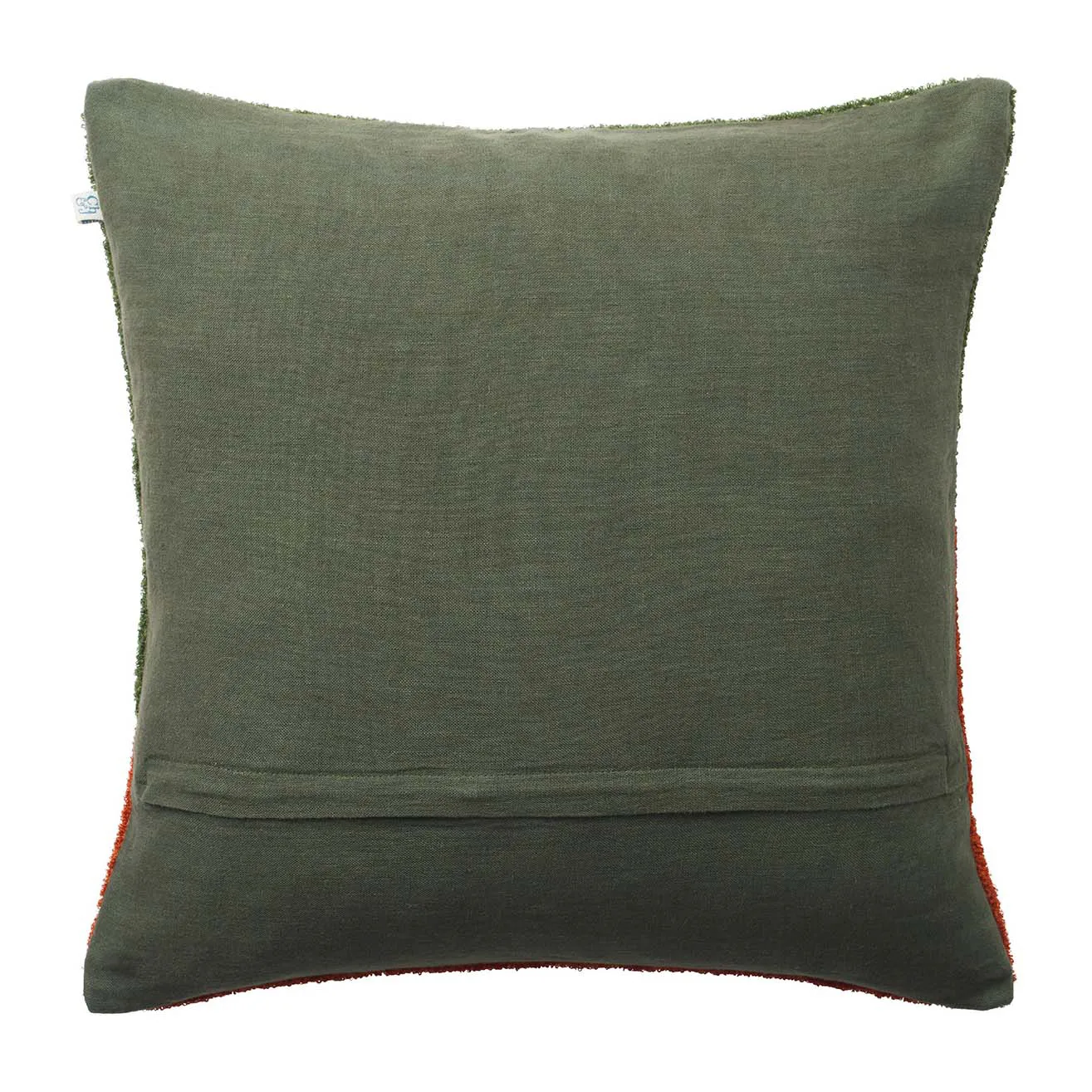 Yogi kussenhoes 50x50 cm, Forest green-terracotta Chhatwal & Jonsson