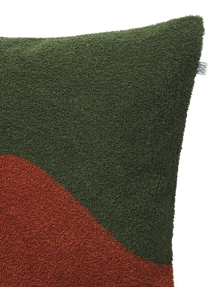 Yogi kussenhoes 50x50 cm - Forest green-terracotta - Chhatwal & Jonsson